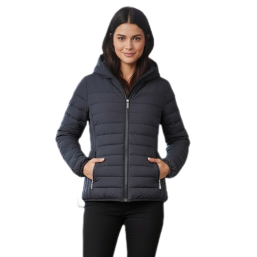 Michael Kors Packable Down Puffer Jacket Navy Women's size Medium